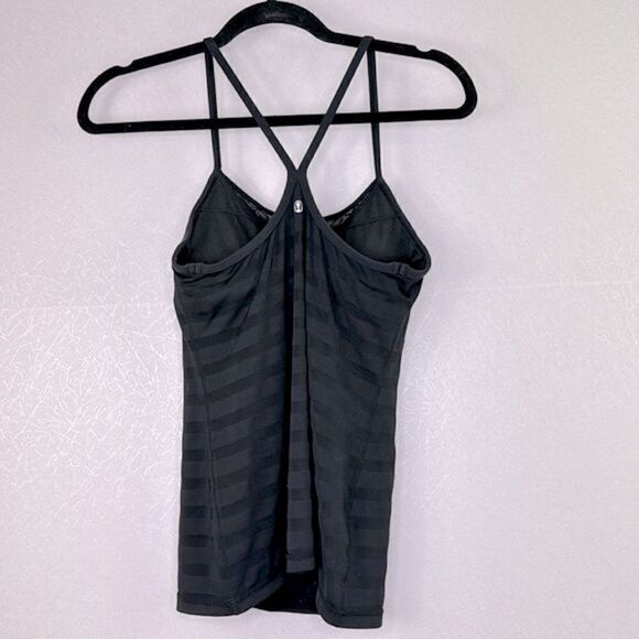 Lululemon Striped Mesh Power Y Tank 6 - Picture 2 of 3